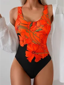 damen-badeanzug-schlank-machender-monoki-orange-1