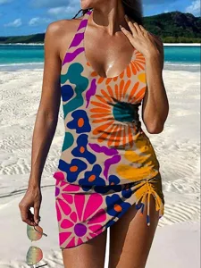 damen-badeanzug-tankini-rock-bademode-el-orange-6