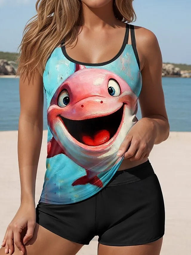 damen-badeanzug-tankini-zweiteilig-hohe-rosa-4