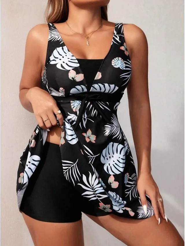 damen-badeanzug-tankini-zweiteilig-hohe-schwarz-6