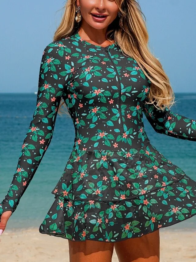 damen-badeanzug-tankini-zweiteilig-short-grun-5