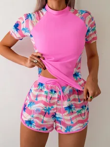 damen-badeanzug-tankini-zweiteilig-short-rosa-1