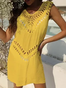 damen-badeanzug-uberwurf-badeanzugkleid-gelb-14