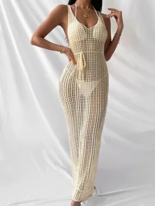 damen-badeanzug-uberwurf-kleid-bademode-gelb-5