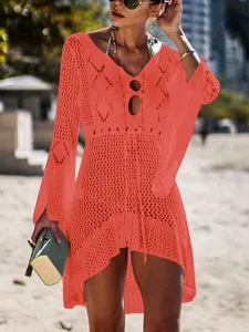 damen-badeanzug-zudecken-bademode-hohe-t-orange-5