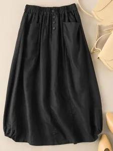 damen-basic-lassig-midi-hohe-taille-rock-default-12