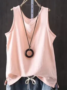 damen-baumwoll-leinen-hemd-einfach-mode-rosa-6