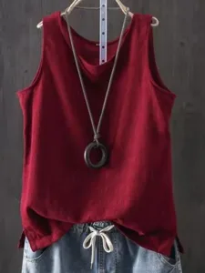 damen-baumwoll-leinen-hemd-einfach-mode-wein-9