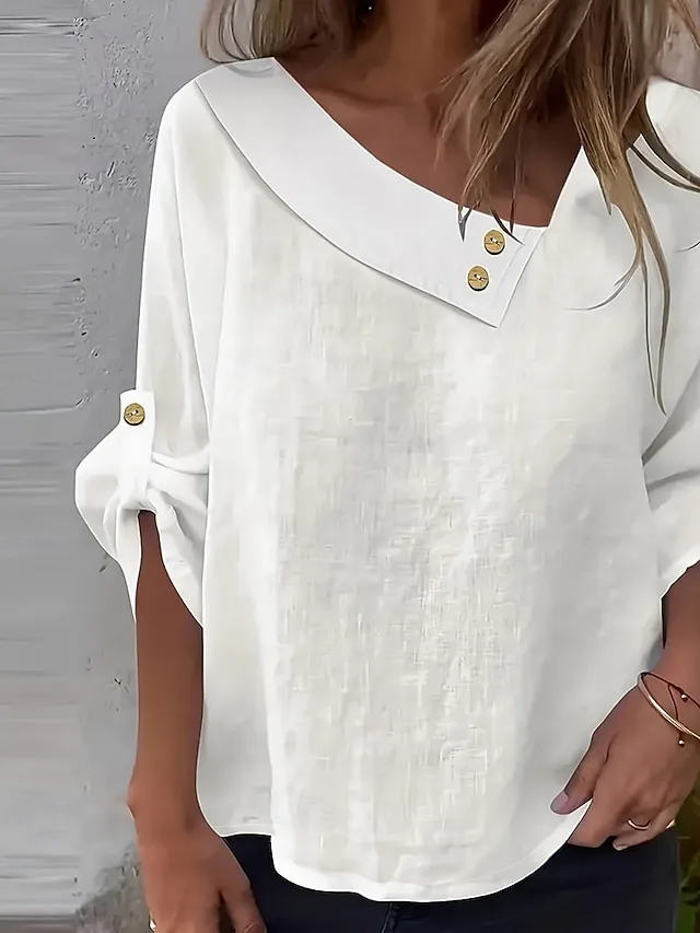 damen-baumwoll-leinen-hemden-bluse-patch-wei-1