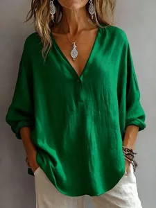 damen-baumwoll-leinen-hemden-gerafft-ein-grun-5