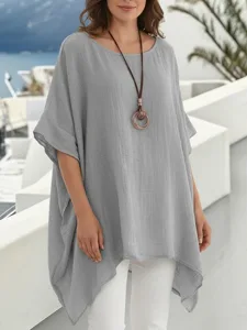 damen-baumwoll-mischung-bluse-asymmetris-grau-1