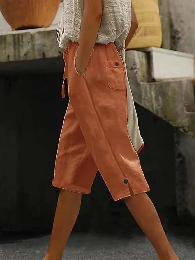 damen-baumwoll-mischung-caprihose-stoffh-rot-orange-6