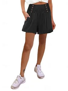 damen-baumwoll-mischung-chinos-shorts-ba-schwarz-36