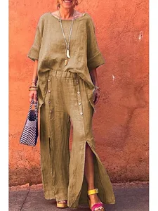 damen-baumwoll-mischung-stoffhosen-mode-khaki-4