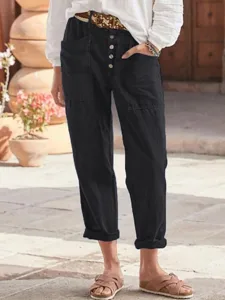 damen-baumwoll-mischung-stoffhosen-mode-schwarz-15