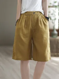 damen-baumwoll-mischung-stoffhosen-schni-gelb-10