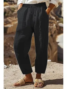 damen-baumwoll-mischung-stoffhosen-stree-schwarz-3