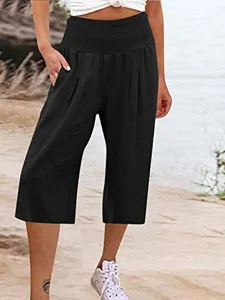 damen-baumwoll-mischung-weite-hosenbeine-schwarz-6