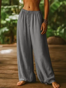 damen-baumwolle-hose-freizeithose-gerade-grau-1