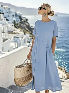 damen-baumwolle-leinen-midi-kleid-a-lini-blau-1