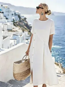 damen-baumwolle-leinen-midi-kleid-a-lini-wei-3