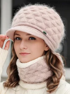 damen-beanie-mutze-barett-taglich-ferien-rosa-2