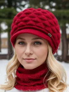 damen-beanie-mutze-barett-taglich-ferien-rote-1