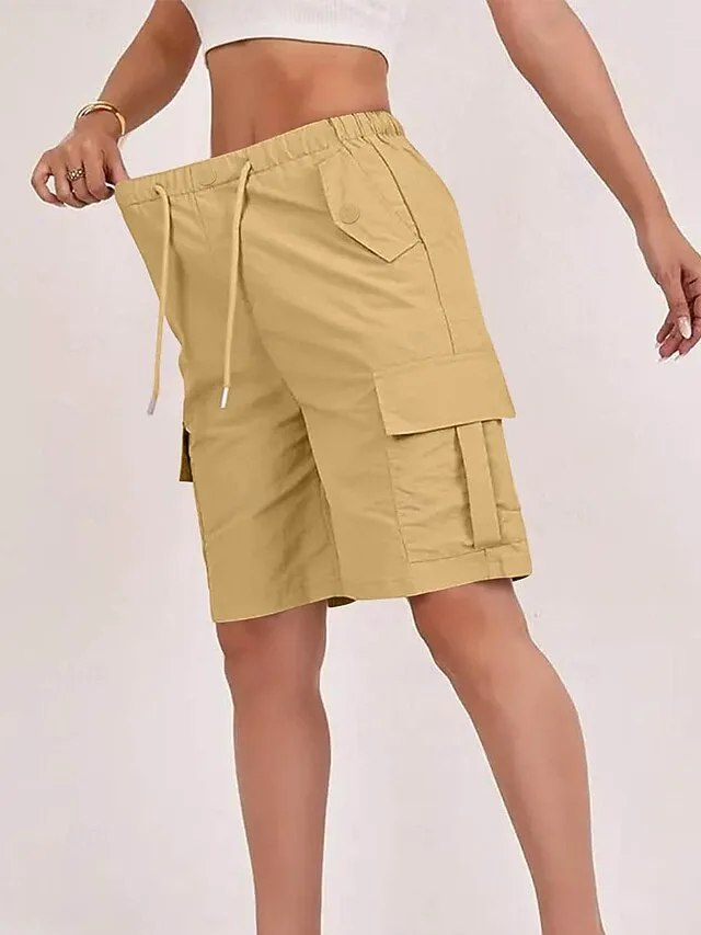 damen-bermudashorts-cargo-shorts-chinos-gelb-25