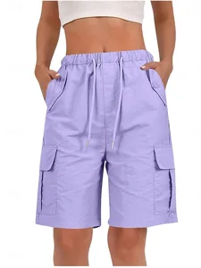 damen-bermudashorts-cargo-shorts-chinos-purpur-17