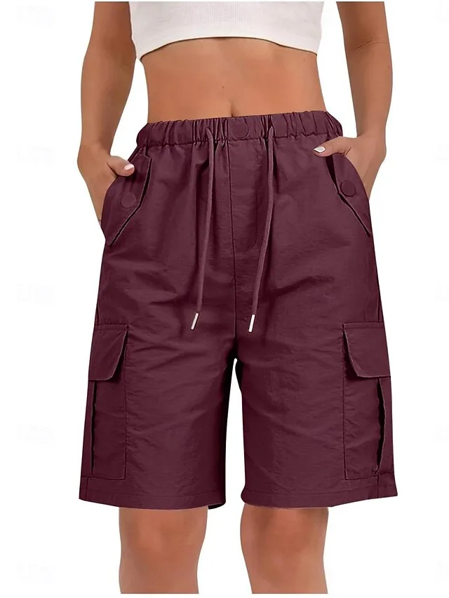 damen-bermudashorts-cargo-shorts-chinos-weinrot-8