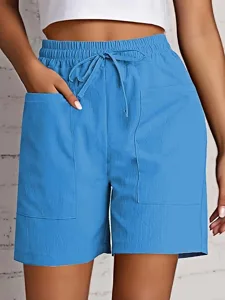 damen-bermudashorts-stoffhosen-komfort-l-blau-8