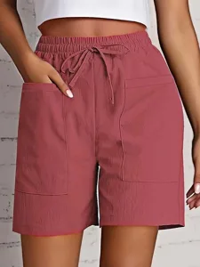damen-bermudashorts-stoffhosen-komfort-l-karminrot-10