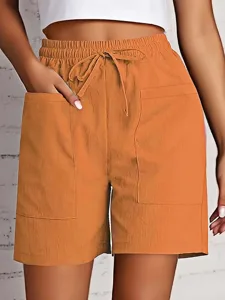 damen-bermudashorts-stoffhosen-komfort-l-orange-5