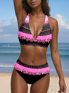 damen-bikini-2-teiliges-badeanzug-freche-rosenrot-4