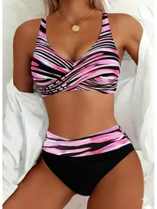 damen-bikini-2-teiliges-badeanzug-hohe-t-rosa-4