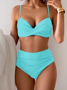 damen-bikini-2-teiliges-badeanzug-rusch-hellblau-5