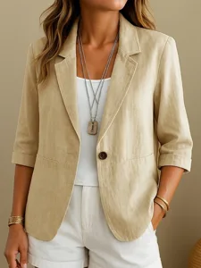 damen-blazer-aus-baumwollleinen-bequem-a-gelb-2