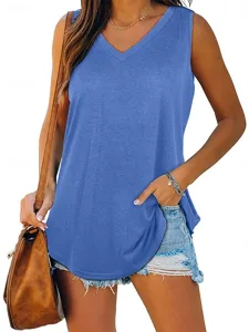 damen-bluse-einfach-aktiv-vintage-armell-blau-8