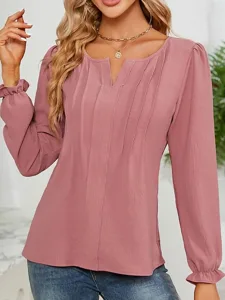 damen-bluse-einfarbig-elegant-taglich-st-default-3