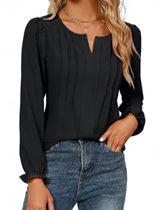 damen-bluse-einfarbig-elegant-taglich-st-schwarz-6