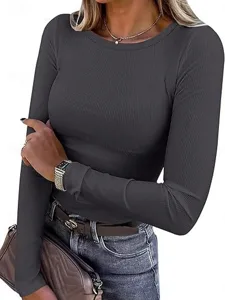 damen-bluse-einfarbig-stilvoll-basic-las-grau-1