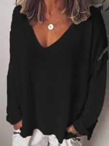 damen-bluse-einfarbig-stylisch-lassig-la-schwarz-7