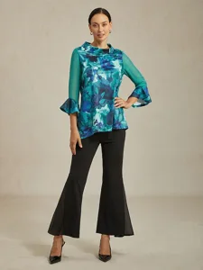 damen-bluse-grun-batik-blumenmuster-stre-default-7