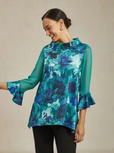 damen-bluse-grun-batik-blumenmuster-stre-default-8