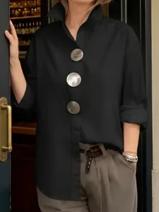 damen-bluse-knopfe-einfarbig-elegant-sti-schwarz-4