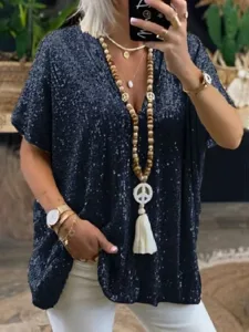 damen-bluse-pailletten-einfarbig-tropisc-blau-5