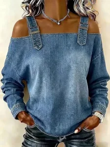 damen-bluse-ruckenfrei-einfarbig-elegant-blau-1