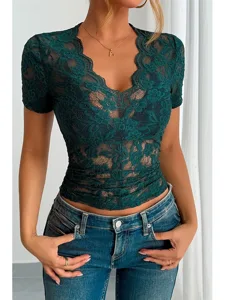 damen-bluse-spitzentops-spitze-einfach-s-grun-7