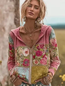 damen-boho-bluse-leinenahnlich-atmungsak-dunkelpink-10