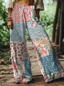 damen-boho-weite-bein-chinos-baggy-hose-blau-2